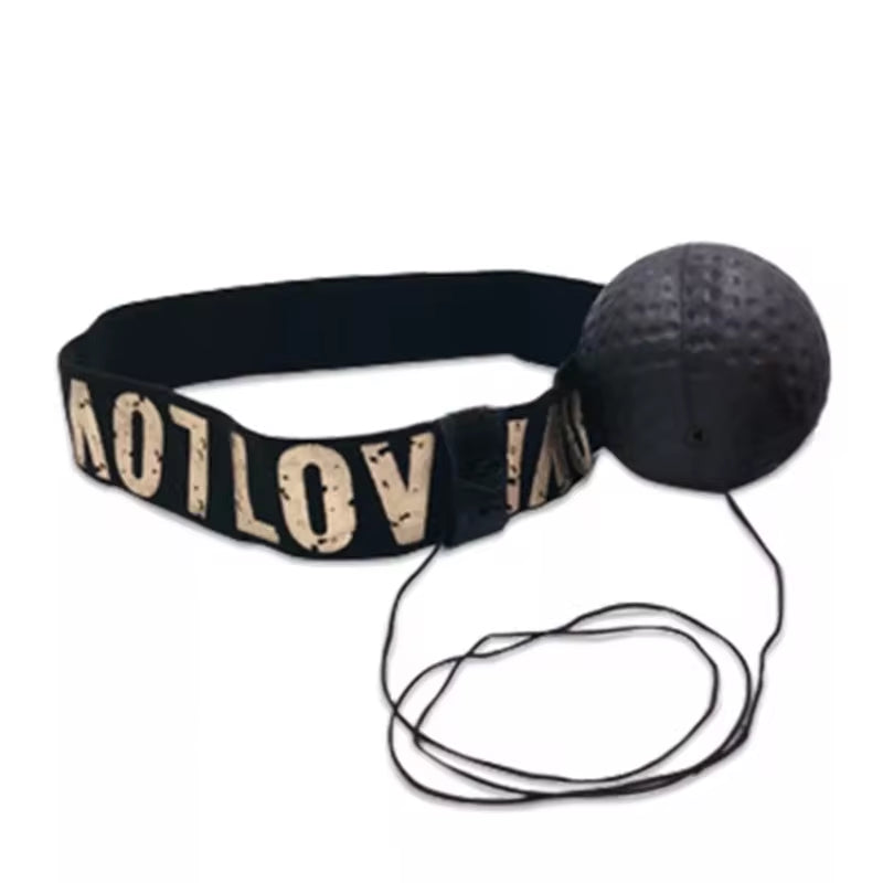 Head-Mounted Boxing Speed Ball for MMA and Sanda Training - PU Punch Ball for Hand-Eye Coordination and Home Fitness