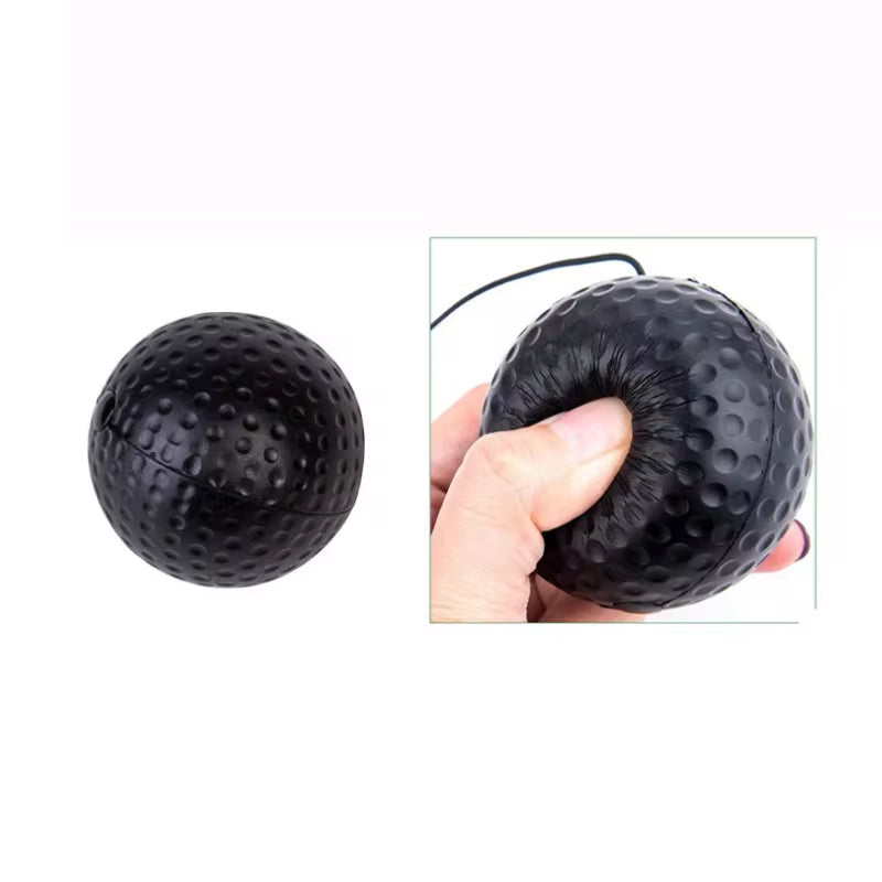 Head-Mounted Boxing Speed Ball for MMA and Sanda Training - PU Punch Ball for Hand-Eye Coordination and Home Fitness