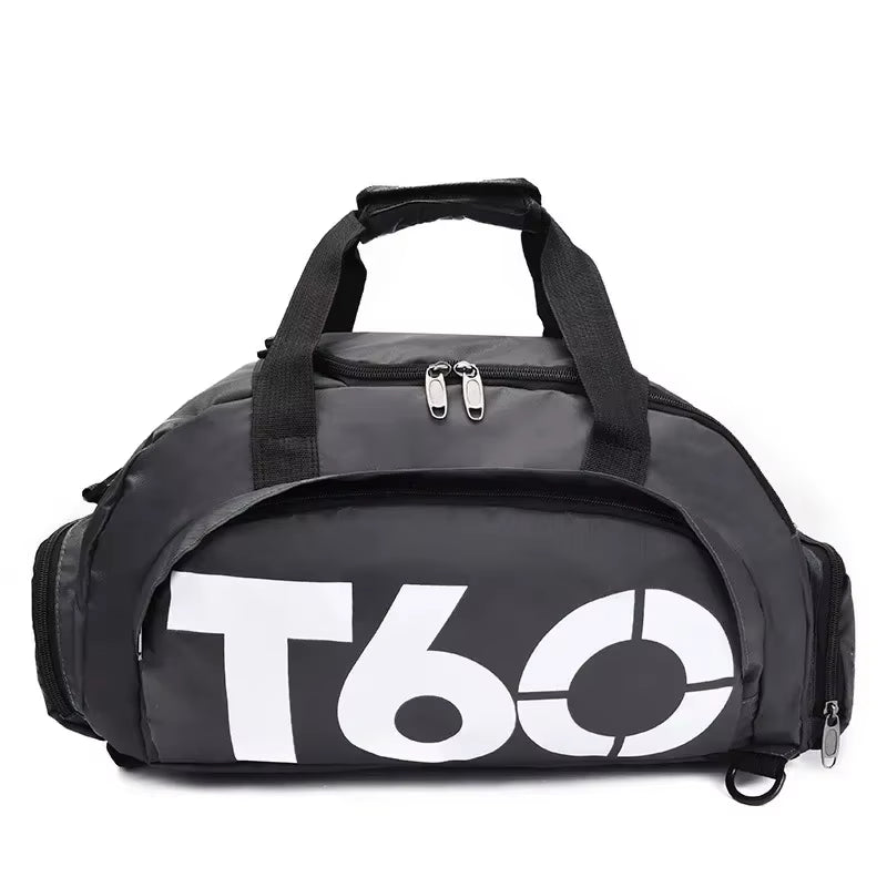 T60 Waterproof Gym Sports Bags for Men and Women - Molle Fitness Training Backpacks and Multifunctional Travel Luggage Shoulder Handbags