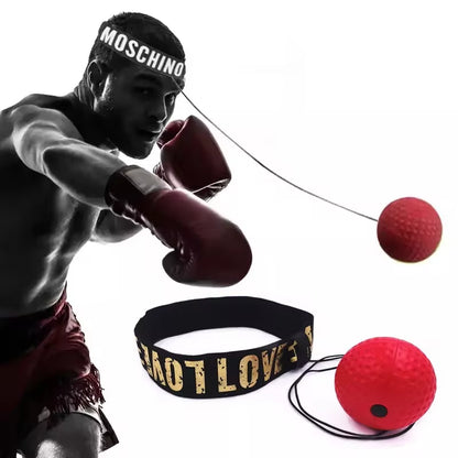 Head-Mounted Boxing Speed Ball for MMA and Sanda Training - PU Punch Ball for Hand-Eye Coordination and Home Fitness